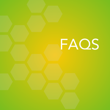 A button with text reading FAQs